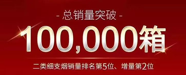 “云烟”云龙，销量突破100000箱！